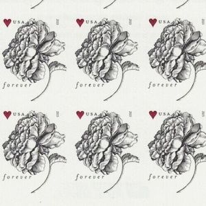WEDDING VINTAGE ROSE Sheet of 10 Forever MNH #4959